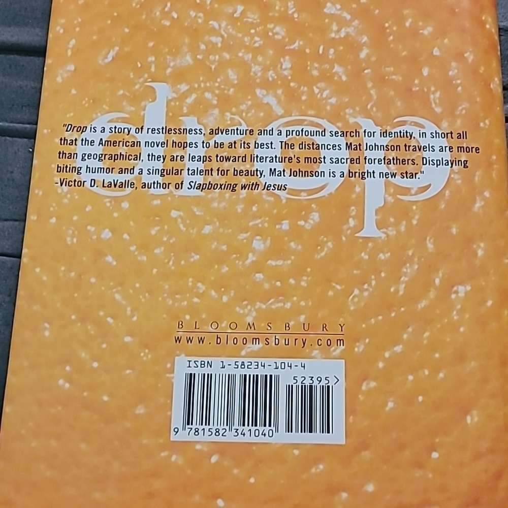 Drop By: Mat Johnson Bloomsbury Publish American Fiction Hardback Novel 218 Page - Picture 2 of 12